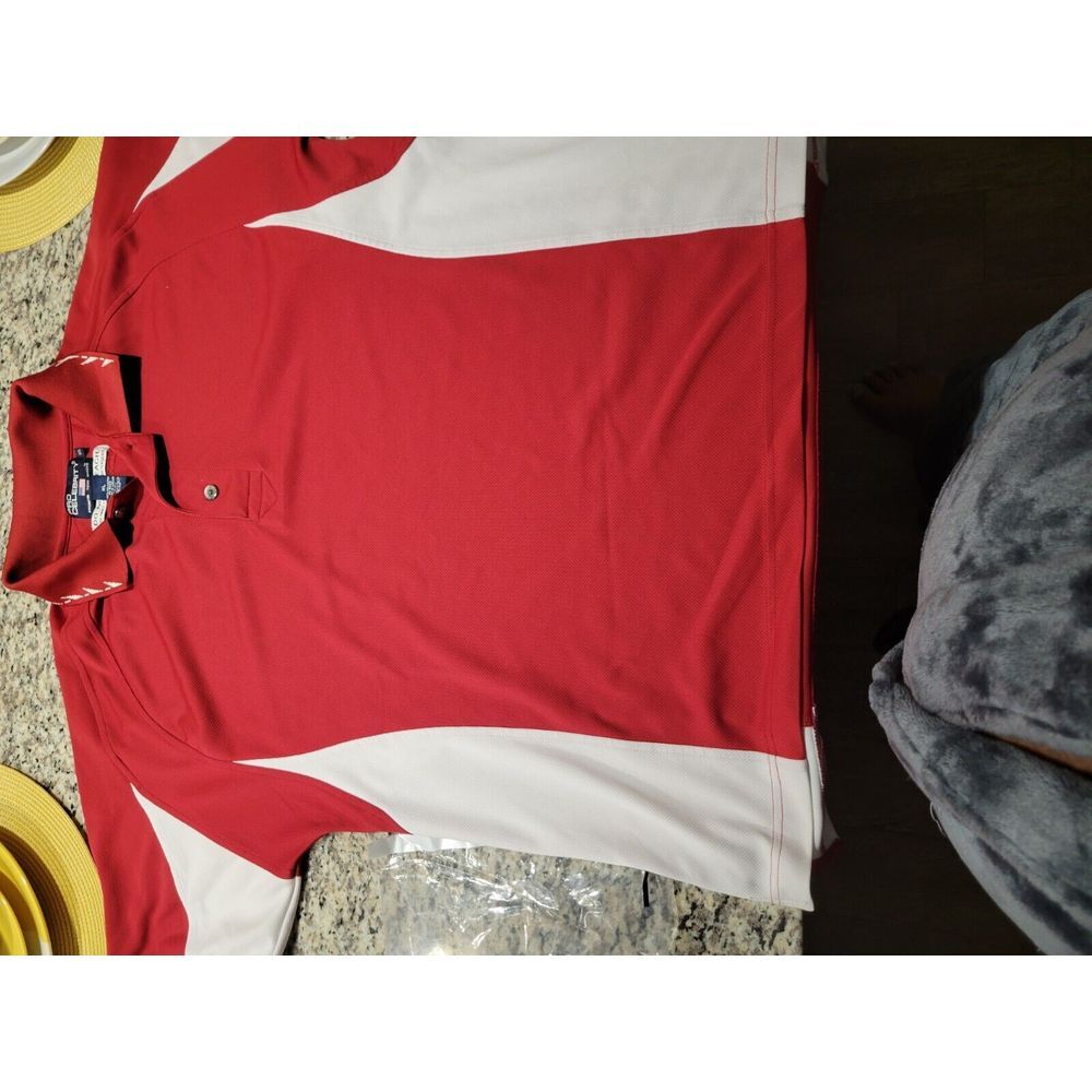 Pro Celebrity Polo Shirt Mens‎ XL Red Shirt